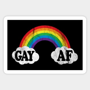 Gay Pride Month LGBT Rainbow| Funny Gay AF Shirt Magnet